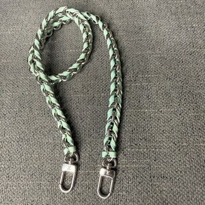 Louis Vuitton braided chain strap silver